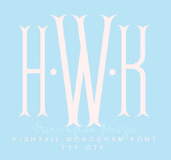 Fishtail Monogram Desktop Font