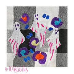 Ghost Leopard Print Embroidery Design