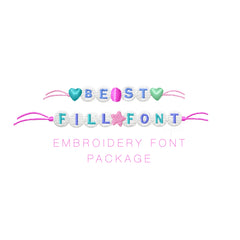 Best Friend Fill Font Embroidery Font Package 4x4
