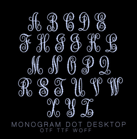 Monogram Dot Script TYPEFACE FONT