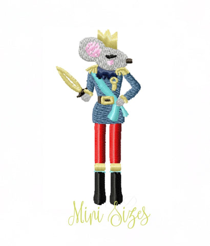Mini Mouse King Embroidery Design