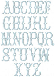 Avery Fill Embroidery Font