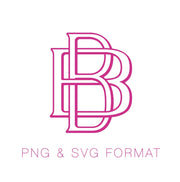 Two Type B Outline PNG SVG  Font