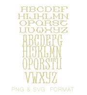 Barrett Monogram PNG PDF SVG EPS Monogram Font