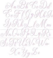 Bentley Mabel Script Embroidery Font 4x4