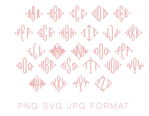 Diamond Monogram Fonts