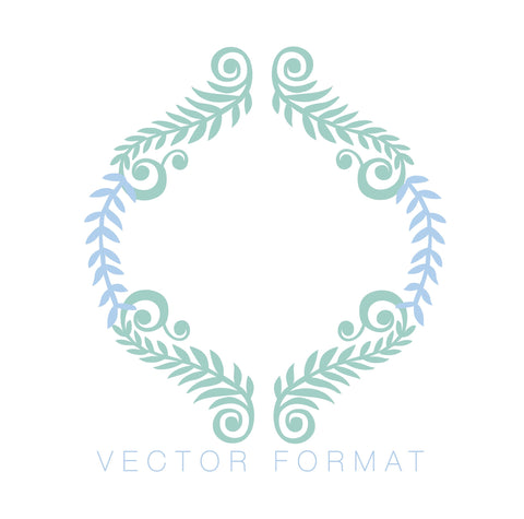 Fauna Laurel Wreath Vector Format
