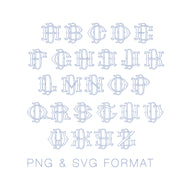 PNG SVG Two Type Fishtail Outline D Font