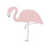 Single Color Flamingo Embroidery Design