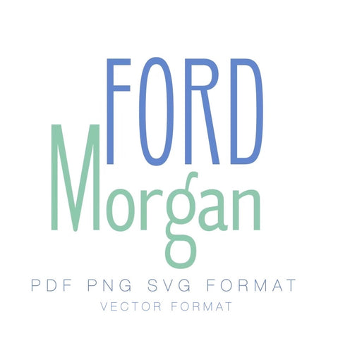 Ford Morgan PDF PNG SVG & EPS Vector Monogram Font
