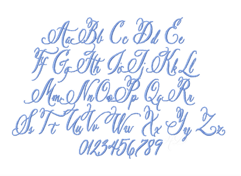 Hattie Belle Script Instant Download Embroidery Machine Font 4x4 ...