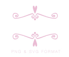 PNG SVG Heart Frame Design