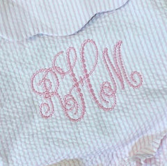 Classic Dot Monogram Vine Embroidery Font