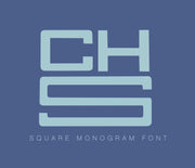 Square Type Monogram Font