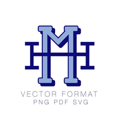 Jackson Shadow Monogram PDF PNG EPS & SVG Monogram Font