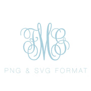 Kathryn Script Monogram PNG & SVG Monogram Font