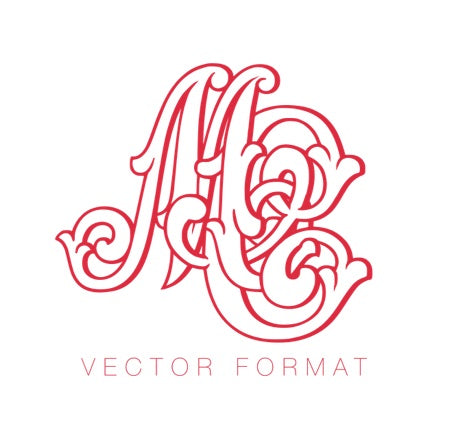 Vector Merry Christmas (MC) Monogram