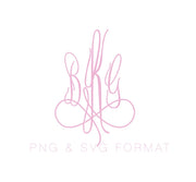 Maggie Script PNG SVG Monogram Font