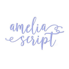 Amelia Satin Embroidery Font