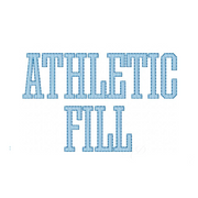Athletic Fill Embroidery Font