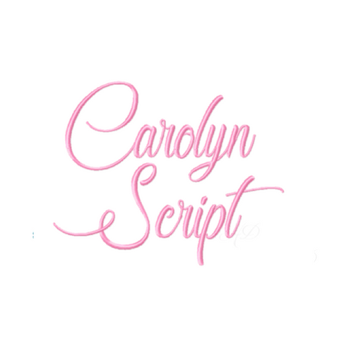 Carolyn Satin Embroidery Font