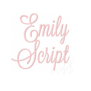 7 sizes Satin Stitch Emily Script Embroidery Font – HERRINGTON DESIGN