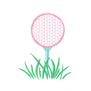 Golf Embroidery Design Monogram