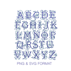 Esther Type PDF PNG SVG & EPS Monogram Font