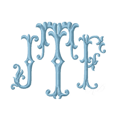 Filigree Scroll Type Embroidery Font 4x4