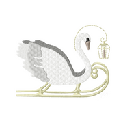 Nutcracker Swan Snow Queen Embroidery Design