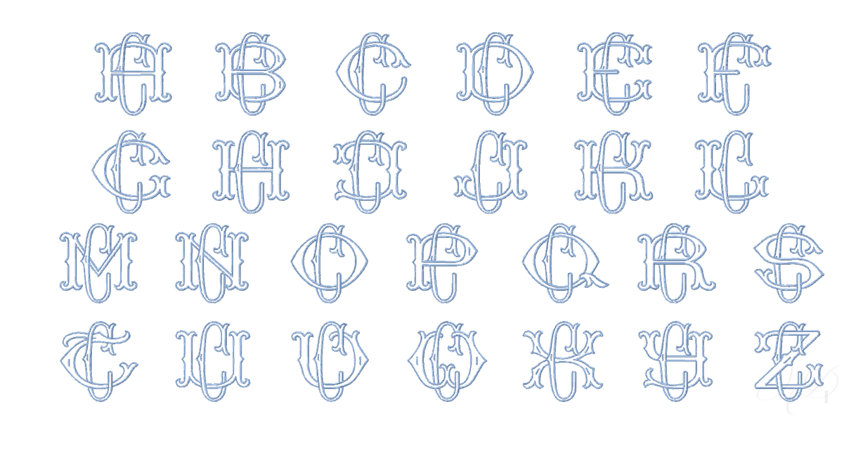 Layered Two Type Monograms – HERRINGTON DESIGN