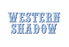 Western Shadow 4X4 Embroidery Font