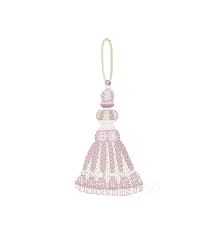 Tiered Tassel Frame Embroidery Design