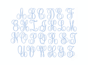 X-Large 6x10 Kathryn Satin Stitch Hoop Embroidery Font