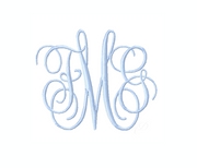 Large 5x7 Kathryn Satin Stitch Hoop Embroidery Font