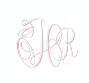 1.5" Eliza Gentry Satin Stitch Embroidery Font