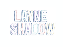 3.5" Layne Raw Hand Stitch Raw Embroidery Font