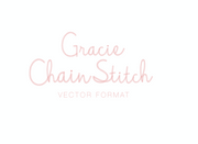 Gracie May Chain PDF PNG SVG & EPS Monogram Font