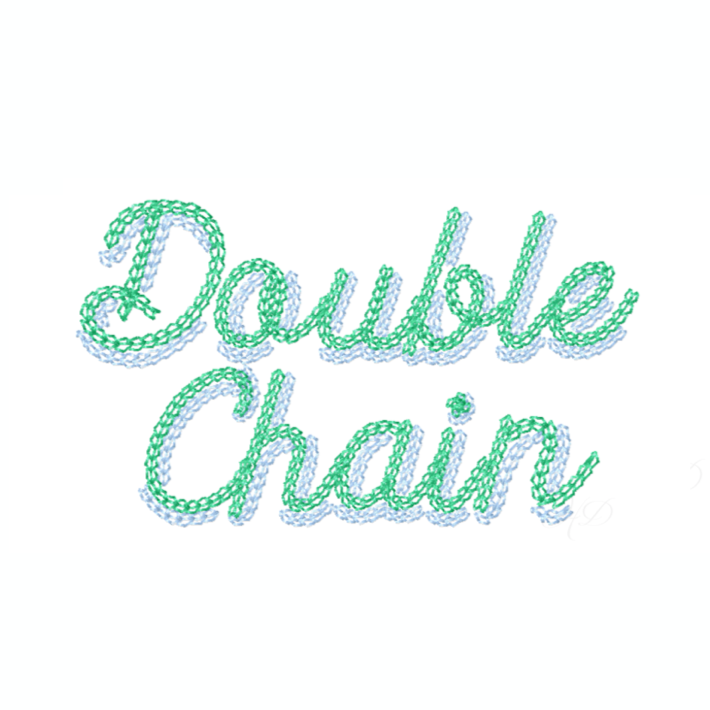 4x4 Double Chain Stitch Shadow Script Embroidery Font – HERRINGTON DESIGN