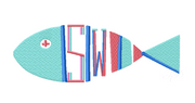 Striped Modern Fish Embroidery Design