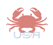 Crab Fill Embroidery Design