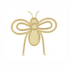Rope Bee Embroidery Design