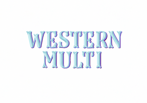 Multi Western Satin Stitch Shadow