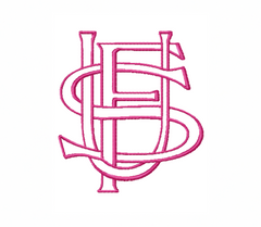 FSU Embroidery Font LayeredType Outline Font