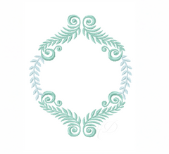 Fauna Laurel Wreath Embroidery Design
