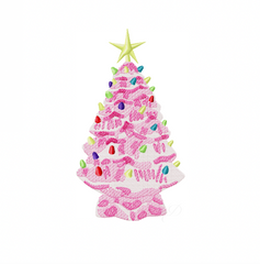 Porcelain Christmas Tree Embroidery Design