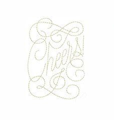 Simple Stitch Cheers Embroidery Design