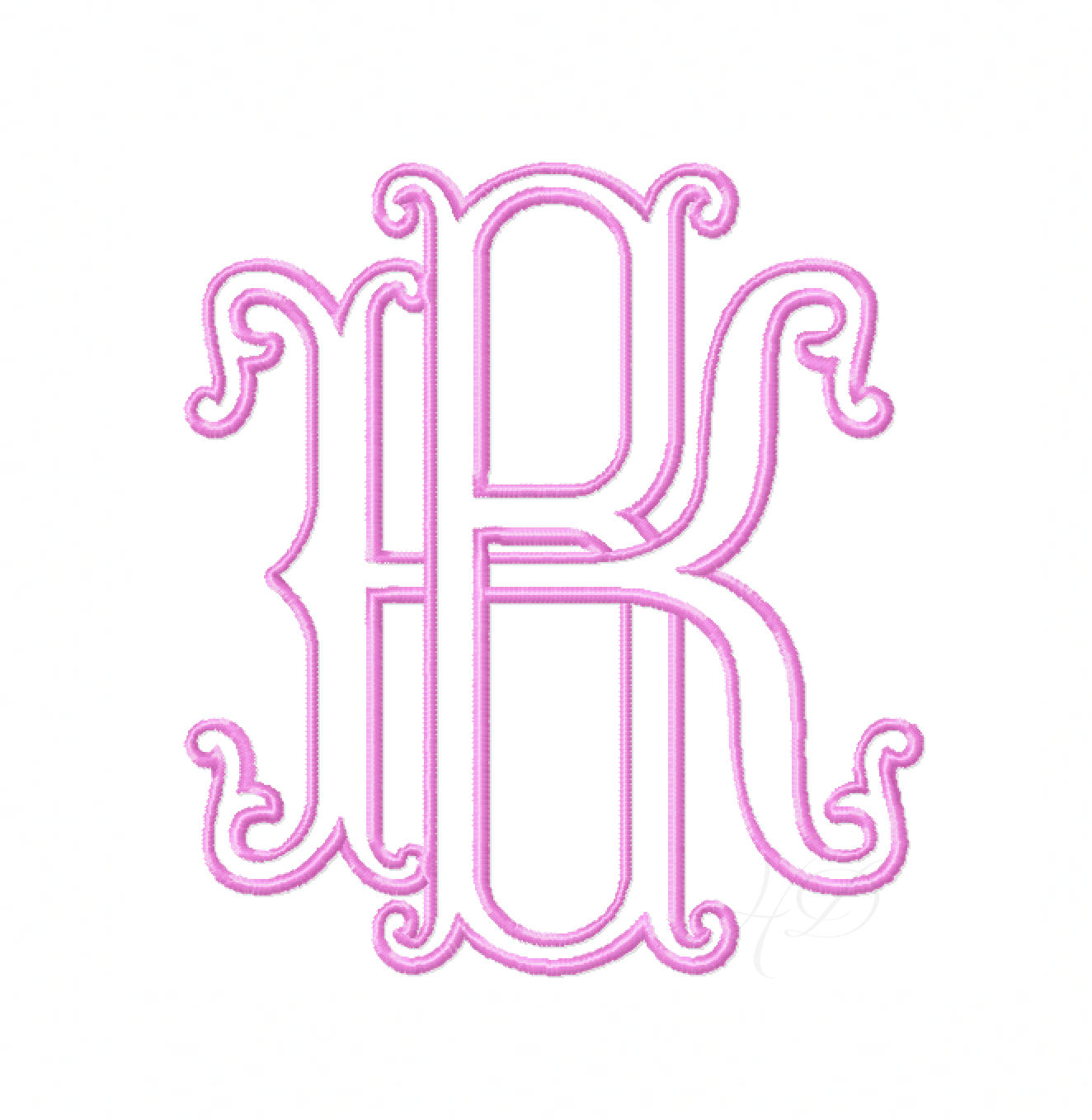 Layered Two Type Monograms – HERRINGTON DESIGN