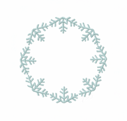 Snow Flake Frame Embroidery Design