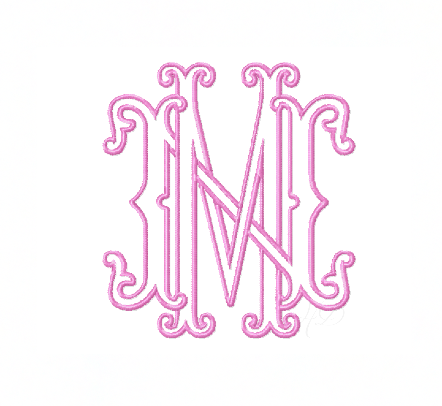 Layered Two Type Monograms – HERRINGTON DESIGN